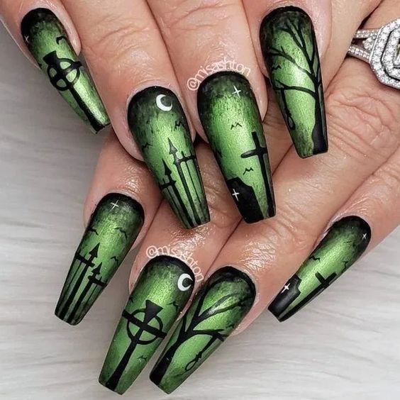 nail art Halloween 2019