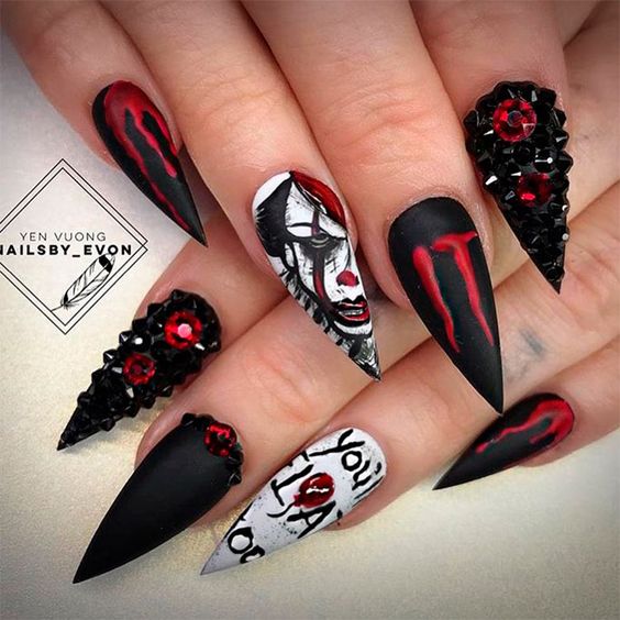 nail art Halloween 2019