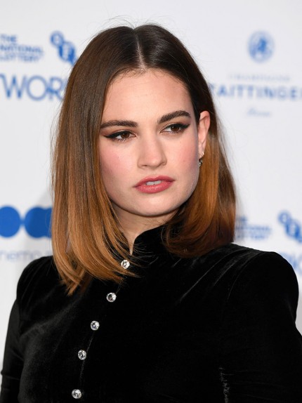 Capelli, toasty ombré come Lily James