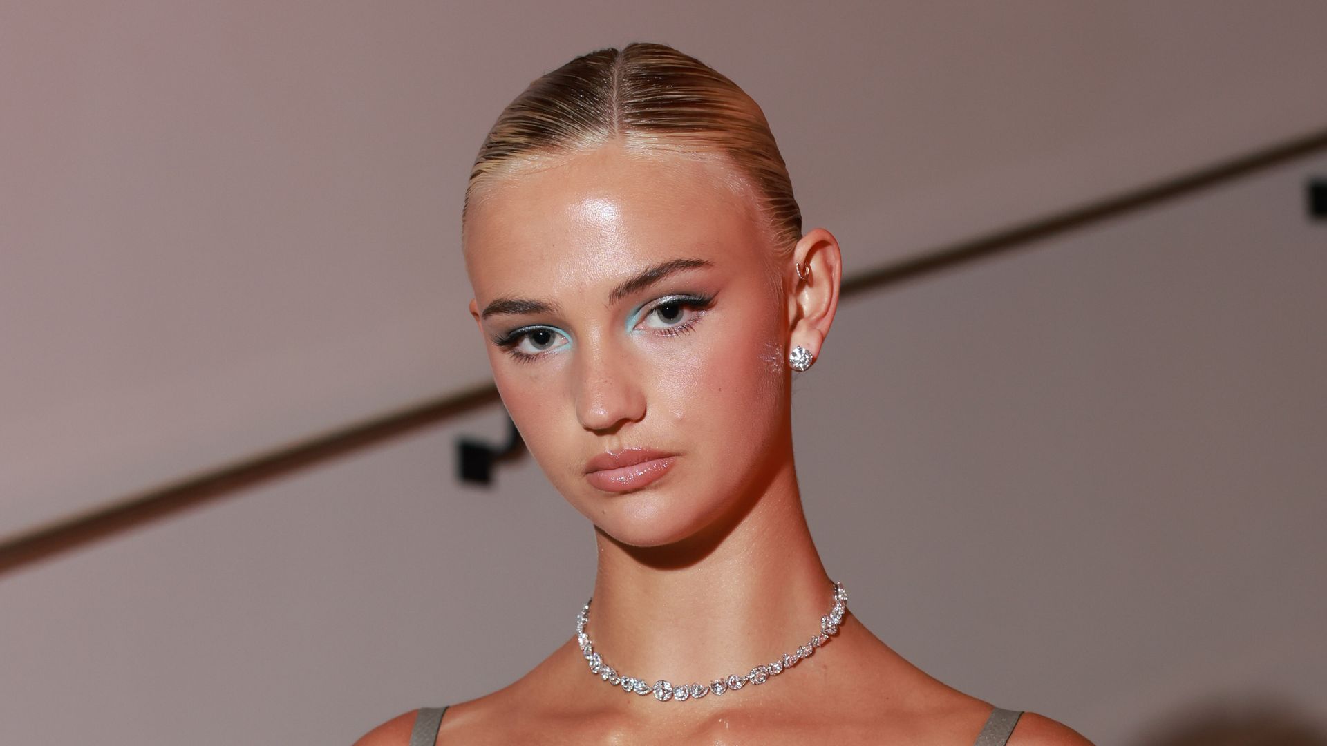 Mia Regan is seen at the Martinez hotel during the 76th Cannes film festival on May 20, 2023 in Cannes, France.