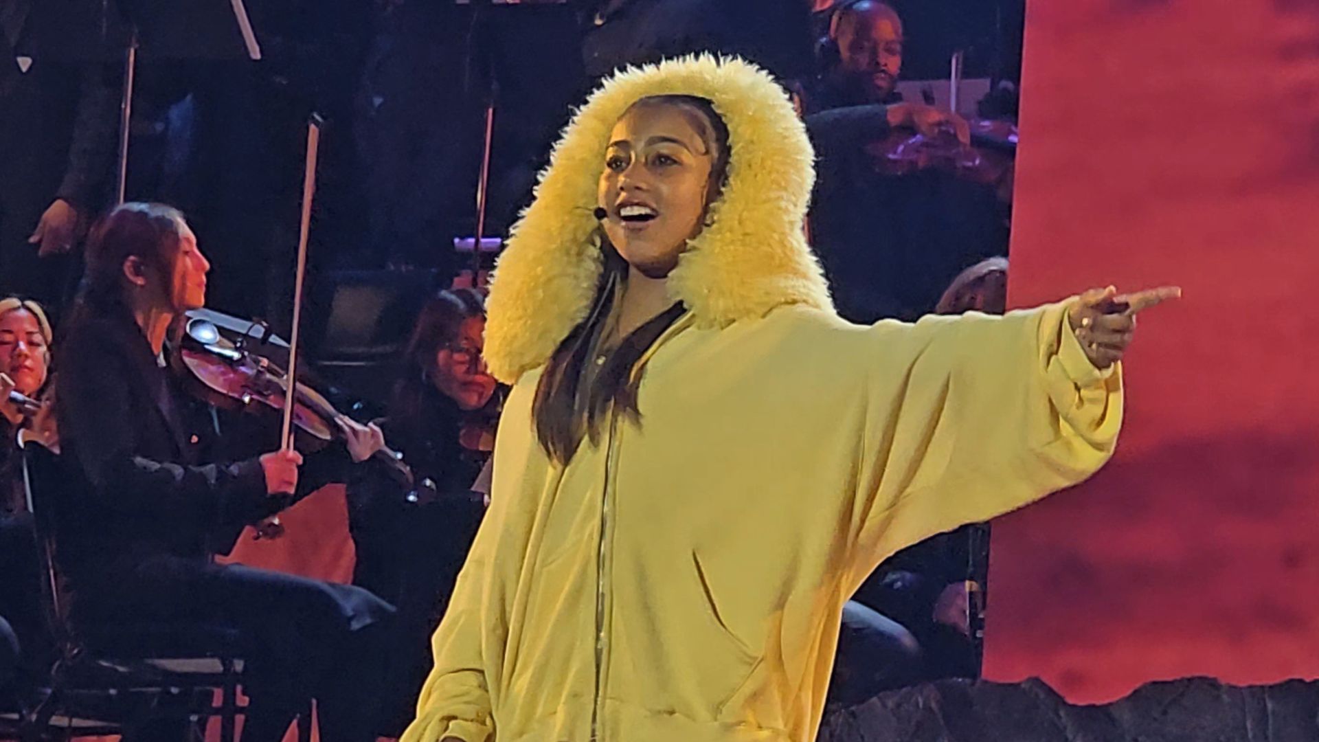 north west performing the lion king hollywood bowl