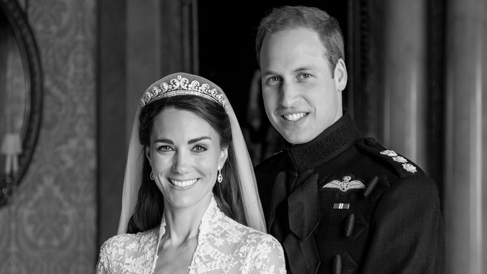 William and Kate shared a previously unseen portrait from their wedding day