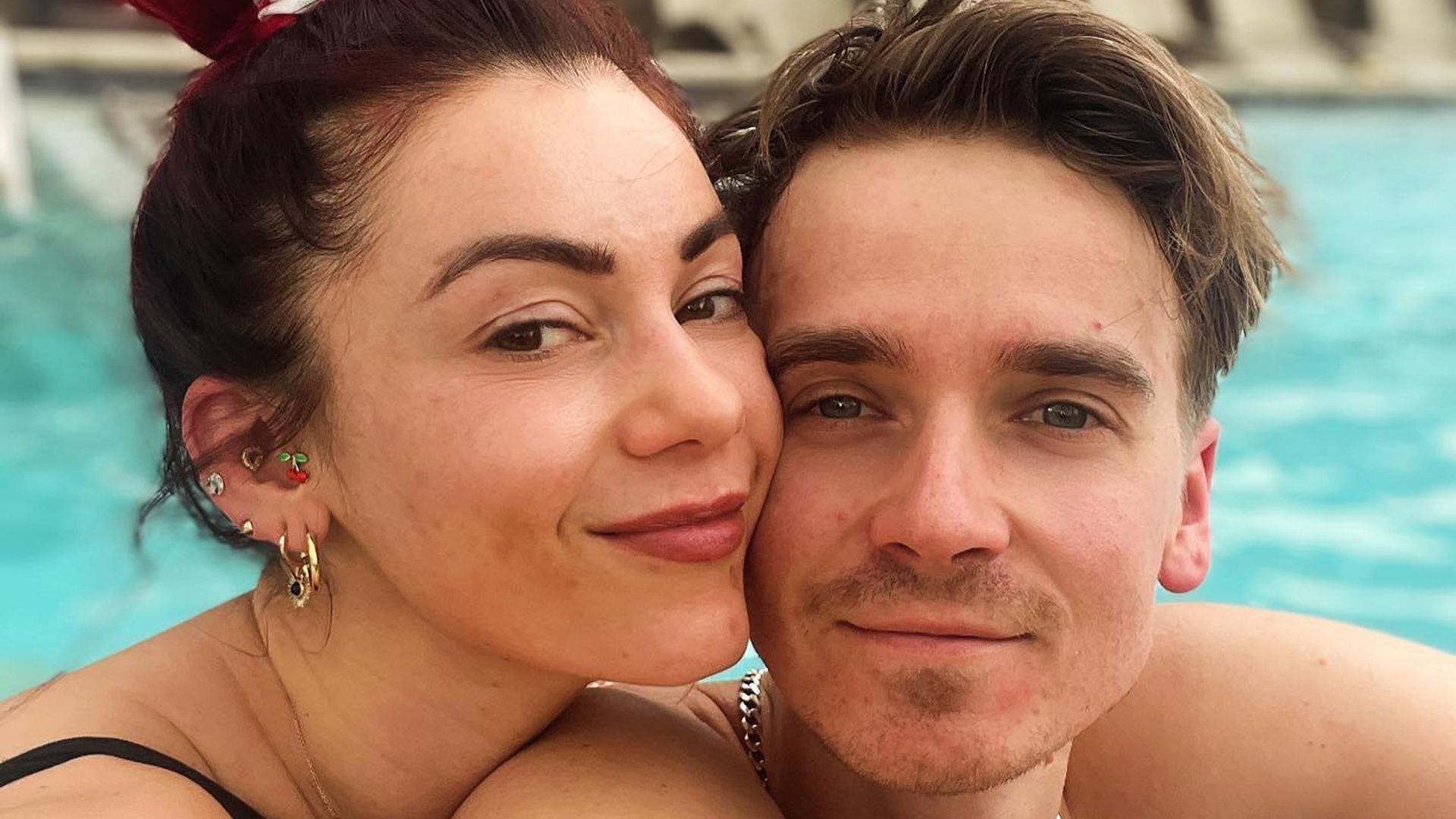 Dianne Buswell stuns in plunging swimsuit during romantic getaway with boyfriend Joe