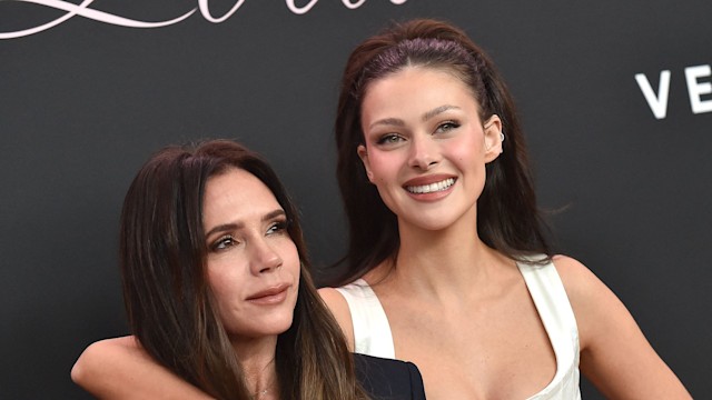 Victoria Beckham and Nicola Peltz at premiere 