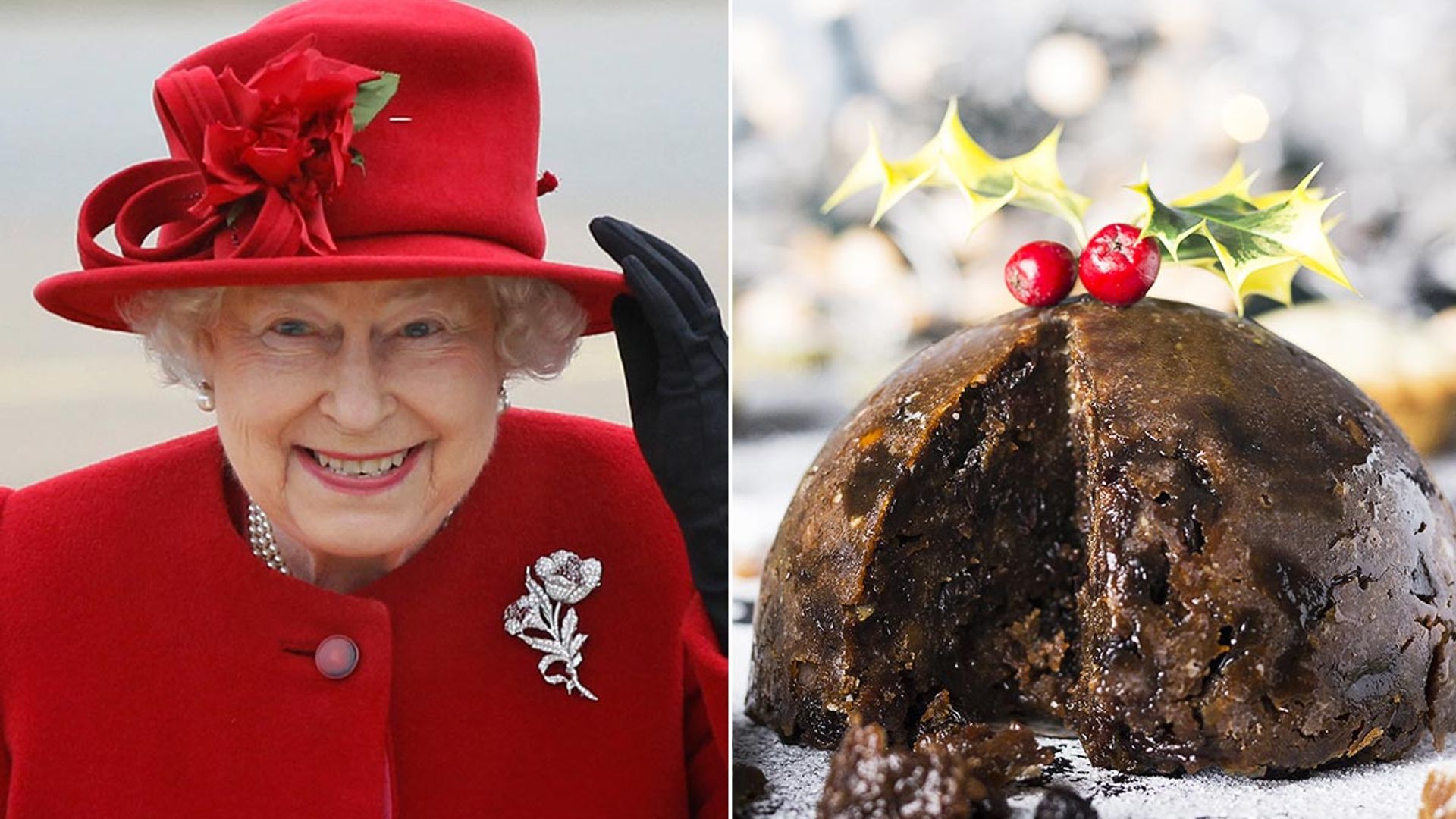 queen christmas pudding