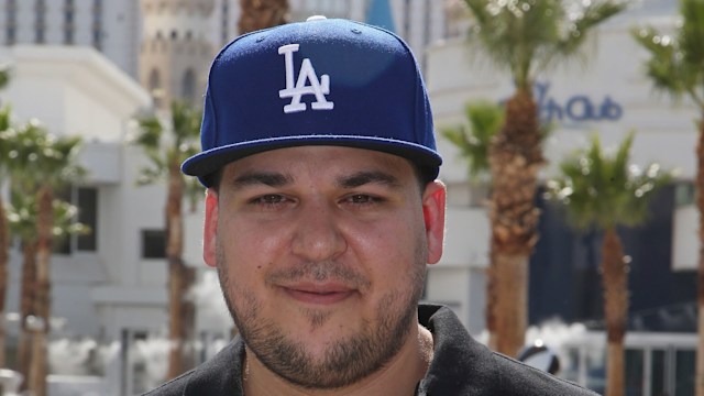 Rob Kardashian baseball cap Las Vegas