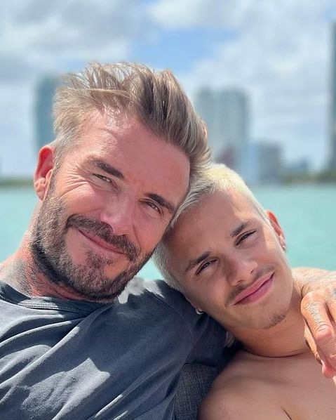 David and Romeo Beckham