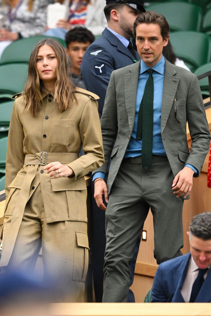 The couple made their way to the royal box