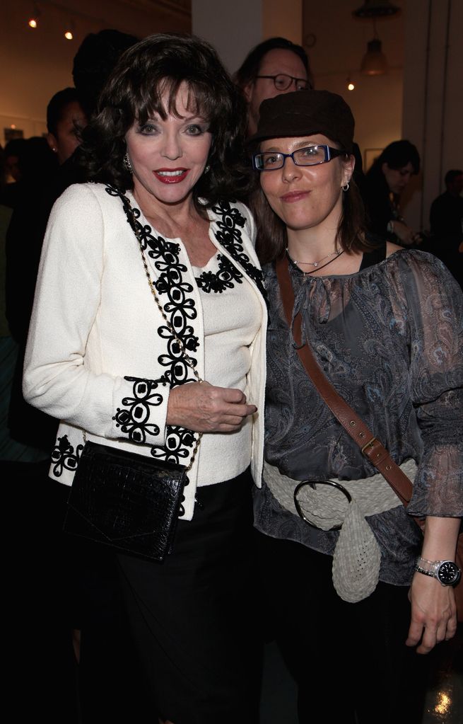 Actress Joan Collins and her daughte, Katyana Kass 