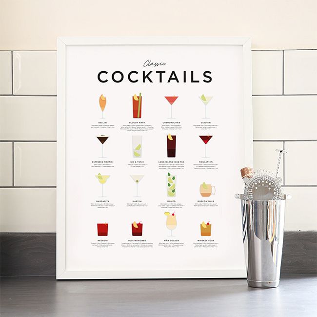 Fy classic cocktails print