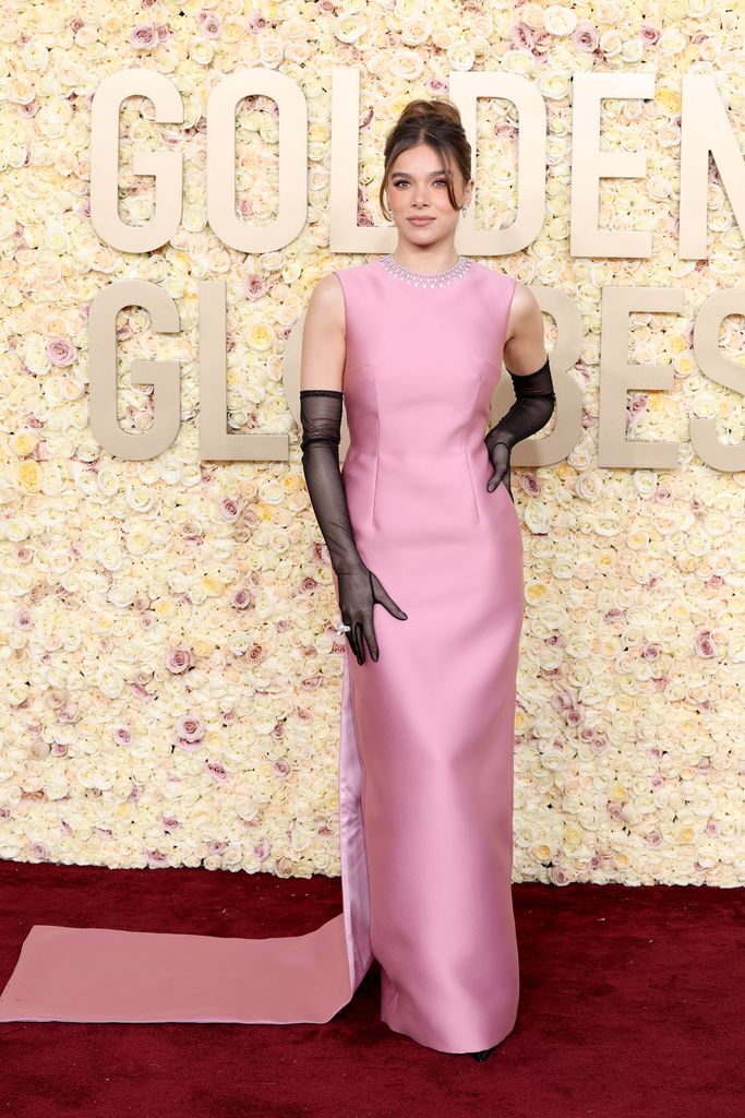 Hailee Steinfeld attends the 81st Annual Golden Globe Awards at The Beverly Hilton on January 07, 2024 in Beverly Hills, California