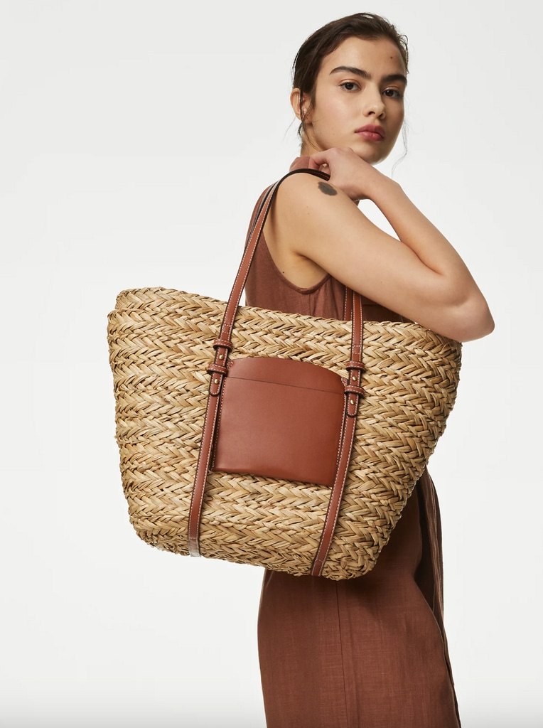 M&S basket bag