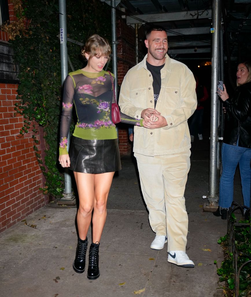 Taylor Swift and Travis Kelce have dinner at Waverly Inn on 15 October 2023 in New York City.