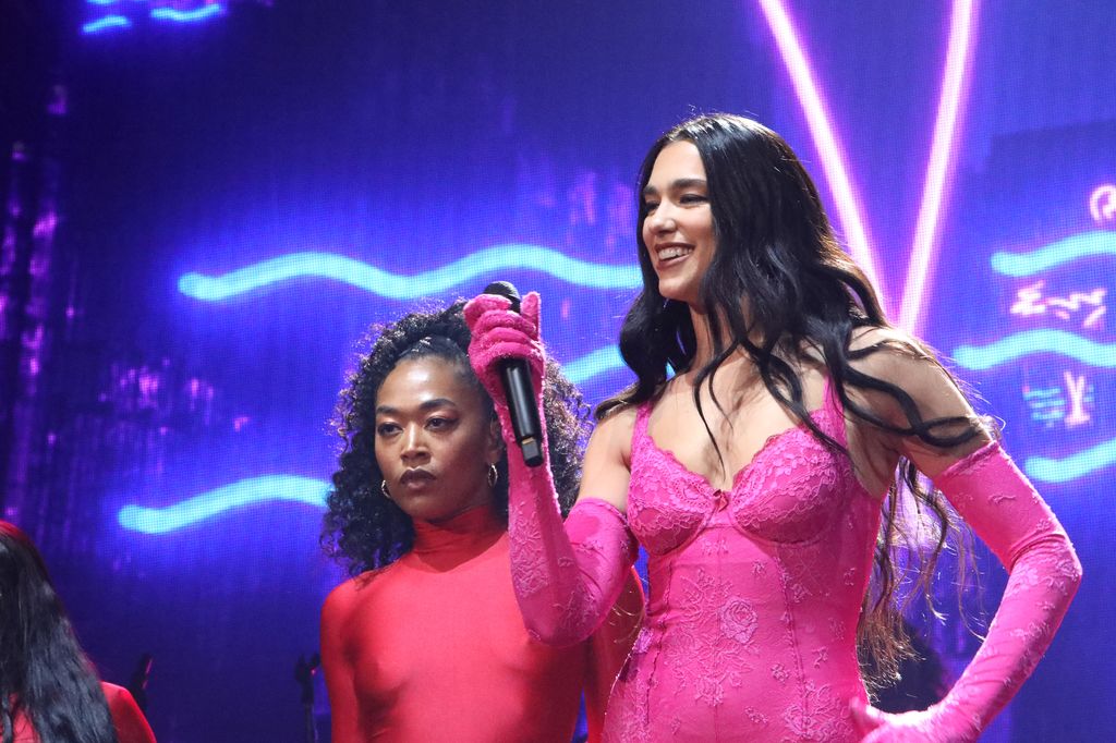 Dua Lipa performs during "The Future Nostalgia Tour" at Scotiabank Arena on July 27, 2022 in Toronto, Ontario