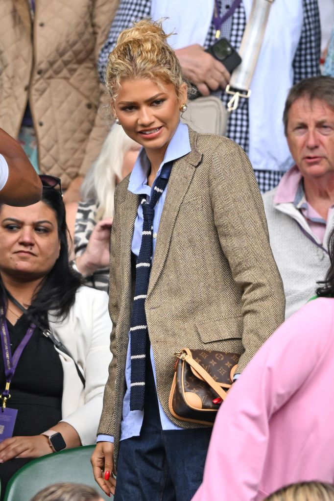 Zendaya finding her seat at Wimbledon