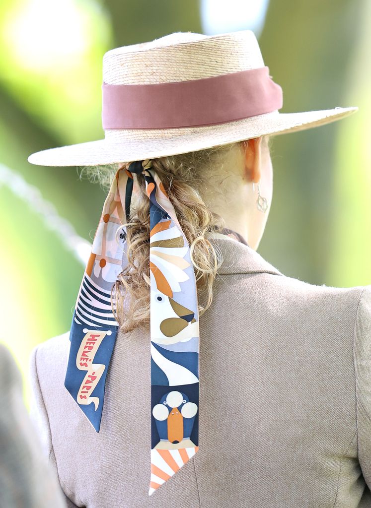 louise windsor with silk ribbon in hair 