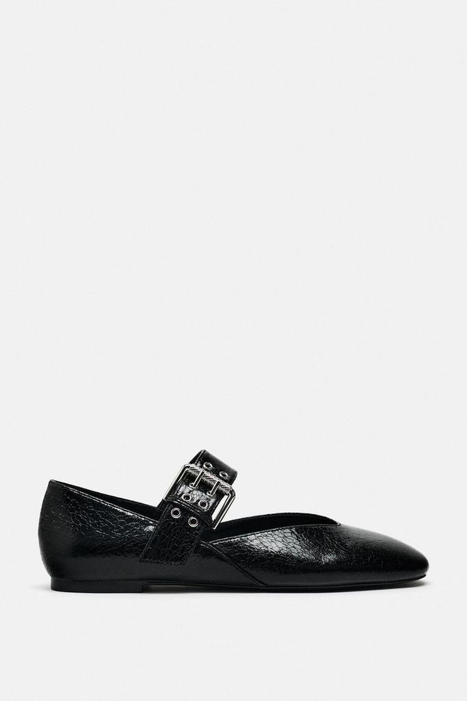 Buckled Ballet Flats