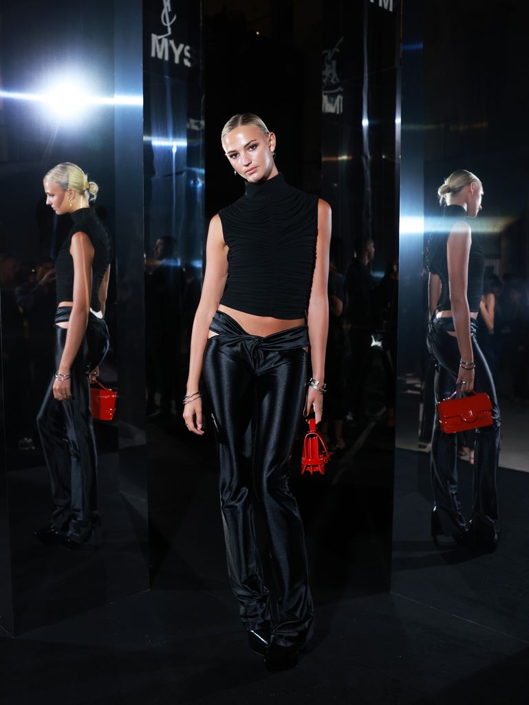 PARIS, FRANCE - SEPTEMBER 27: Mia Regan attends the launch of MYSLF by YSL Beauty on September 27, 2023 in Paris, France. (Photo by Arnold Jerocki/Getty Images for YSL Beauty)