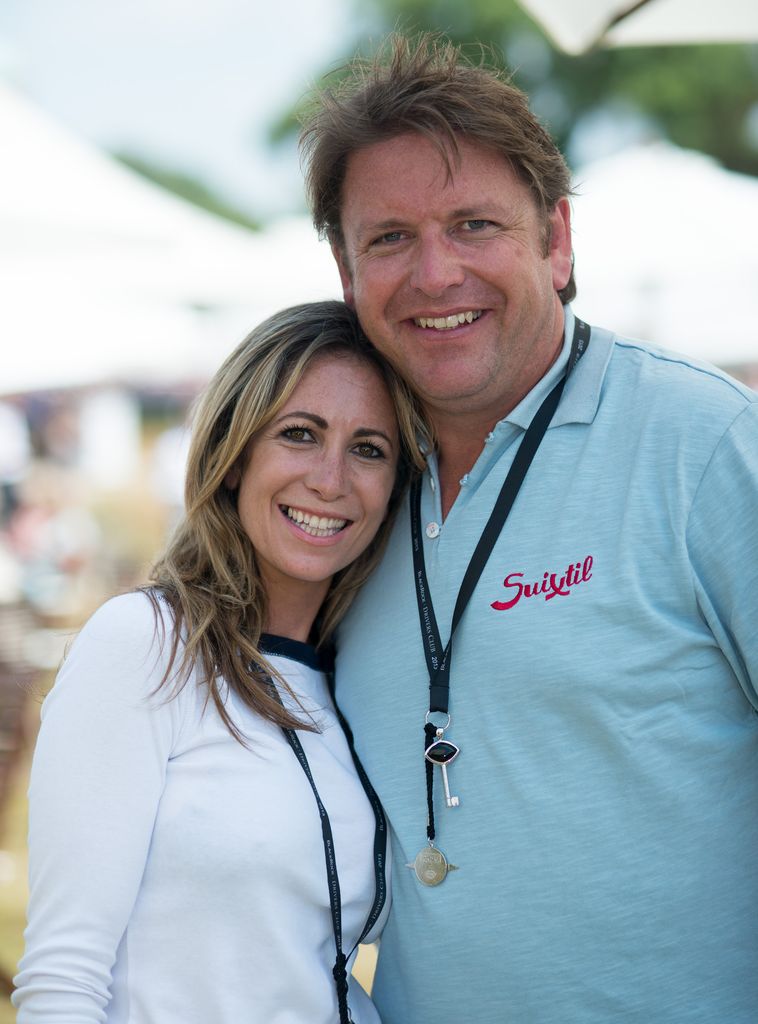 Louise Davies cuddling up to James Martin