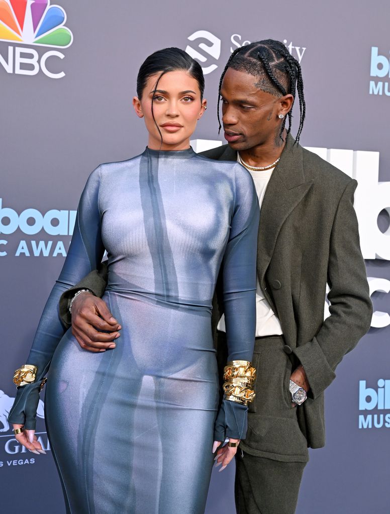 Kylie Jenner and Travis Scott  attend the 2022 Billboard Music Awards at MGM Grand Garden Arena on May 15, 2022 in Las Vegas, Nevada