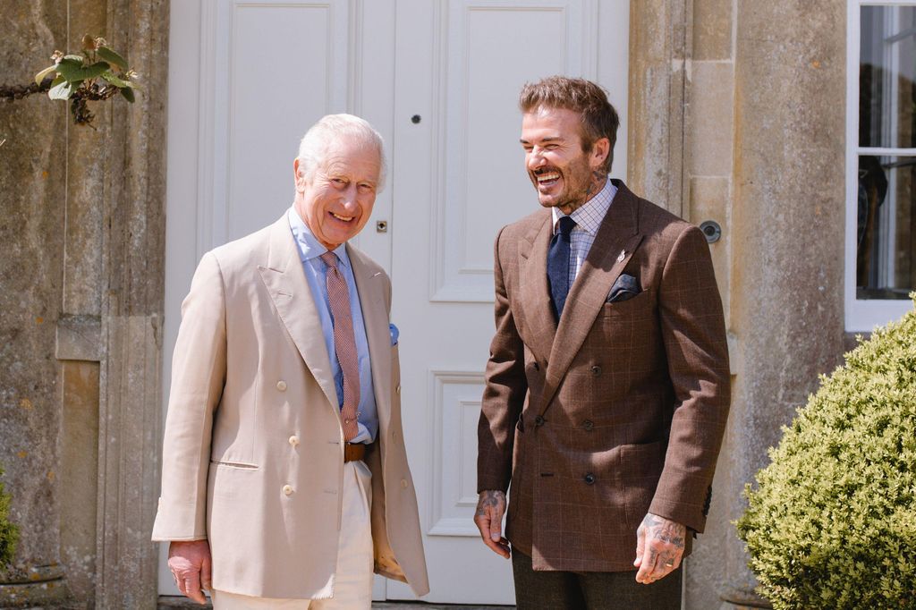 King Charles and David Beckham meet at Highgrove