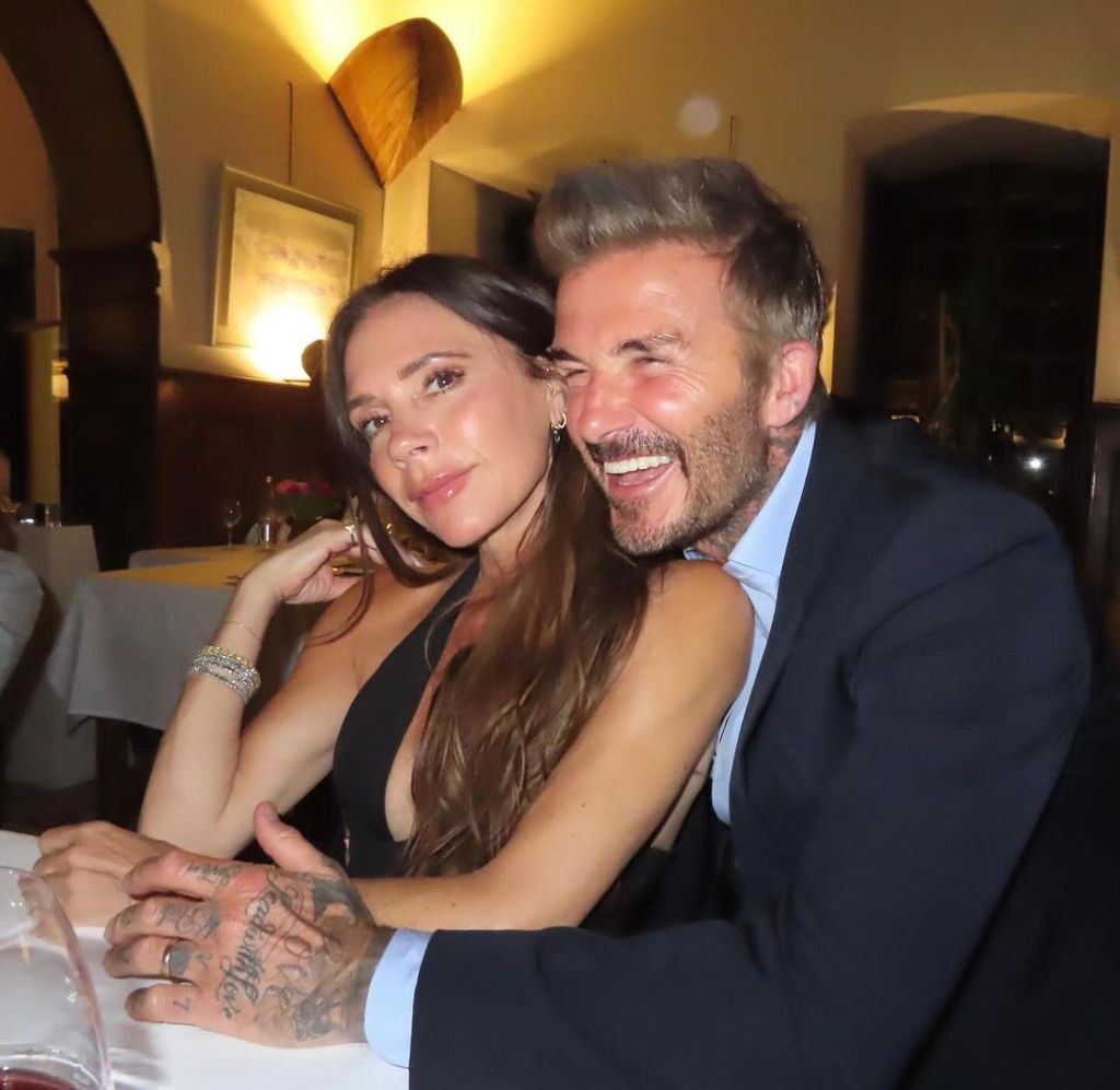 Victoria Beckham with David Beckham