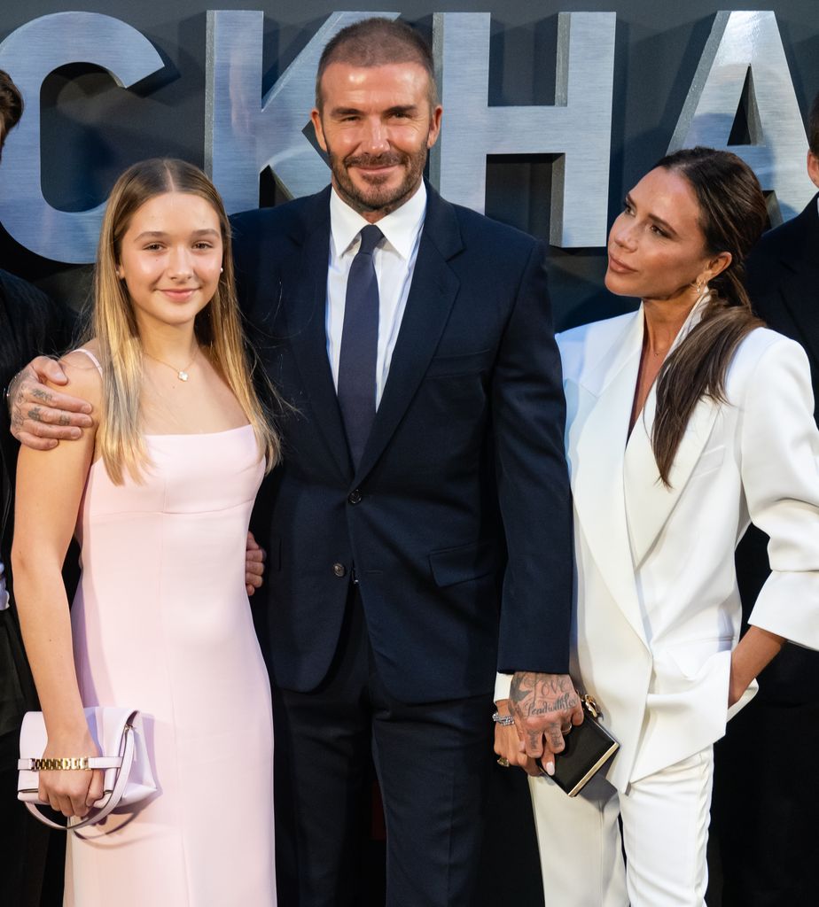 beckham family at premiere 