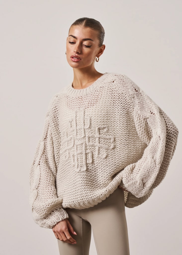 EMBLEM OVERSIZED KNIT JUMPER