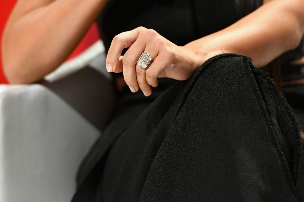 Kim Kardashian's updated ring from Kanye West