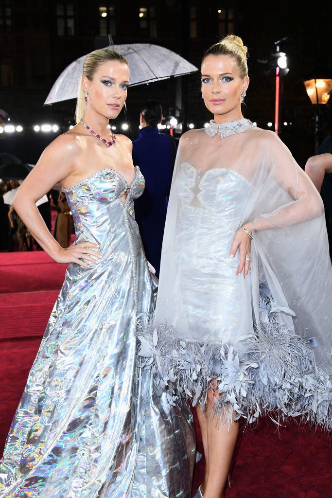 LONDON, ENGLAND - DECEMBER 04: Amelia Spencer and Eliza Spencer attend The Fashion Awards 2023 presented by Pandora at the Royal Albert Hall on December 04, 2023 in London, England. (Photo by Joe Maher/Getty Images)