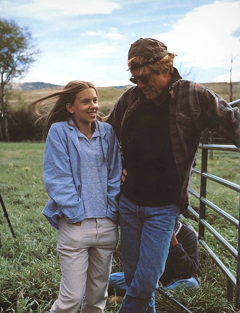 Scarlett Johansson and Robert Redford in The Horse Whisperer