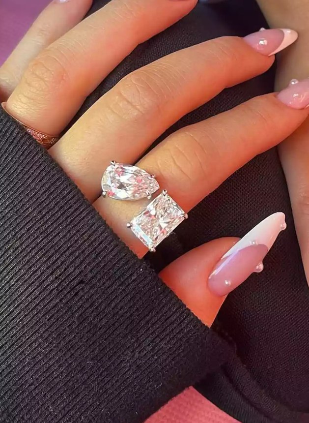 Kylie Jenner's two diamond rumoured engagement ring