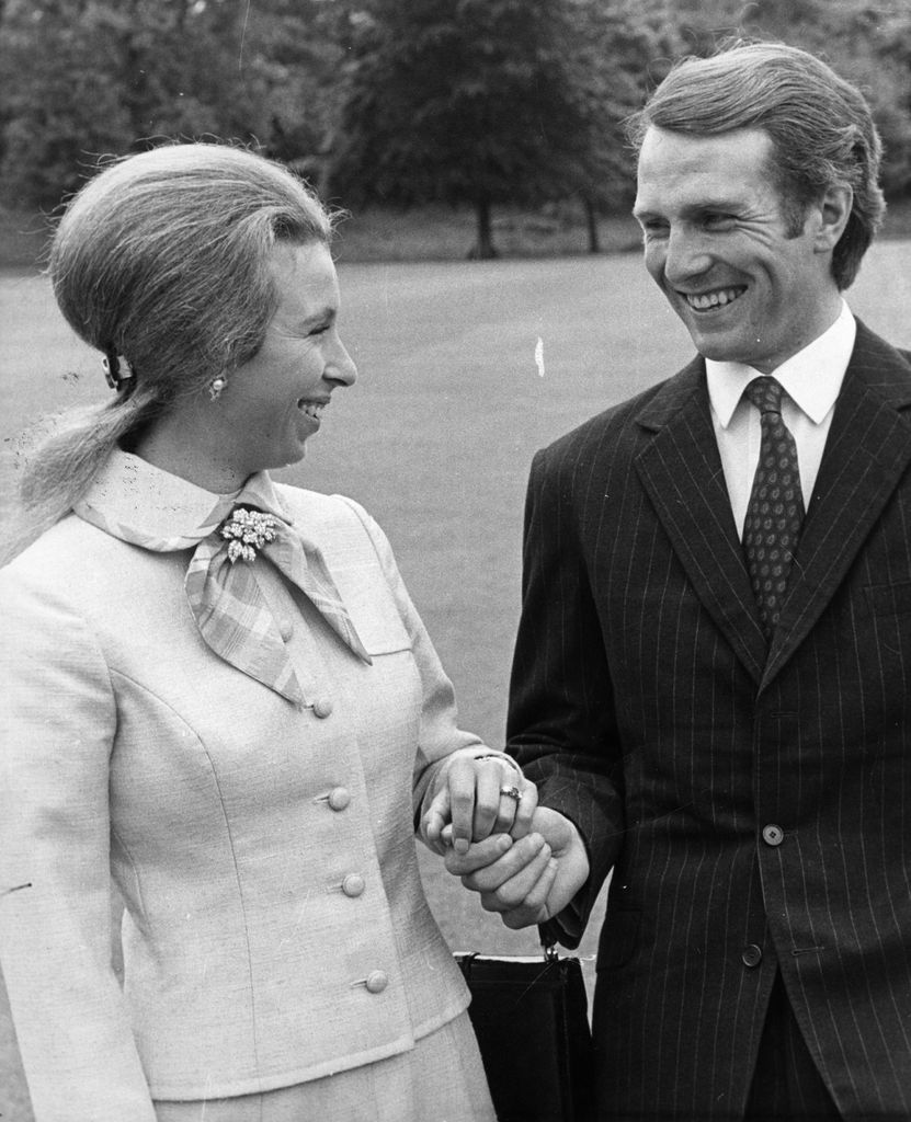 Princess Anne stood with Mark Phillips