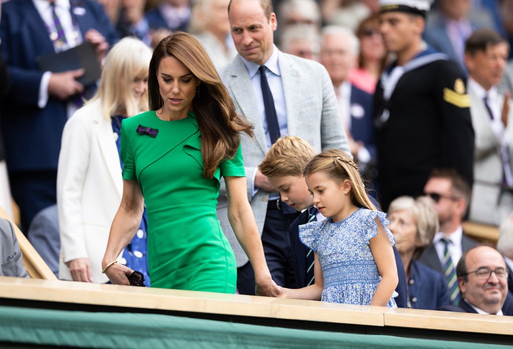 Princess Charlotte watched the Men's Singles Final from the Royal Box in 2023