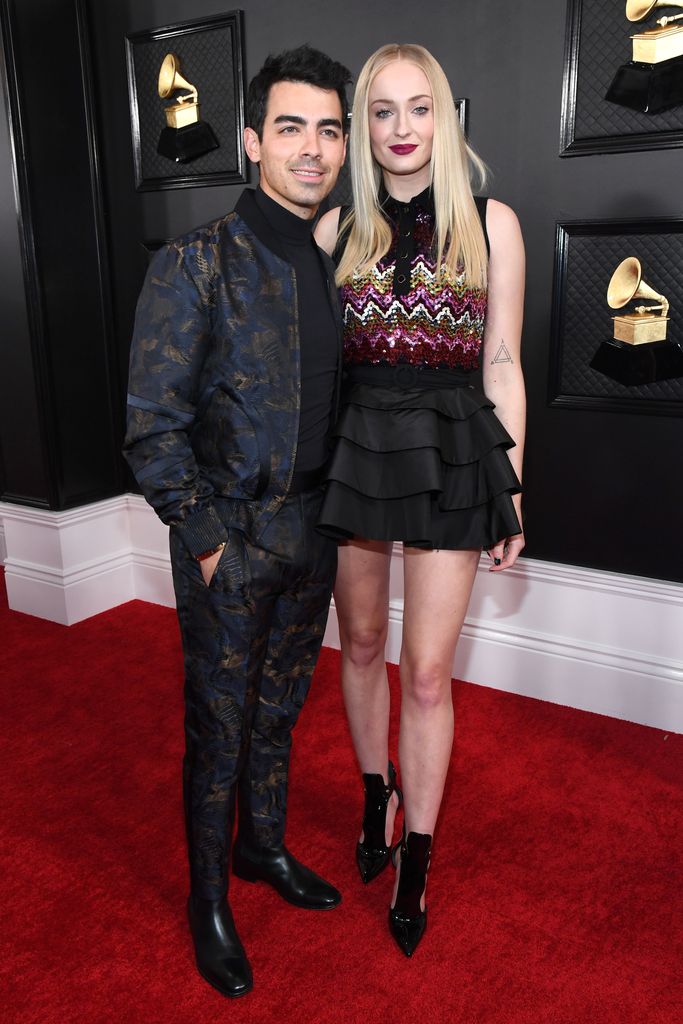 Joe Jonas and  Sophie Turner attend the 62nd Annual GRAMMY Awards at STAPLES Center on January 26, 2020 in Los Angeles, California