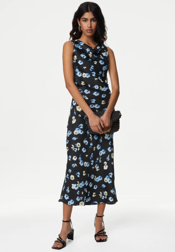 marks and spencer floral dress 