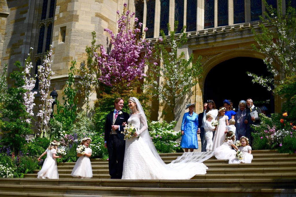 The couple married at St George's Chapel