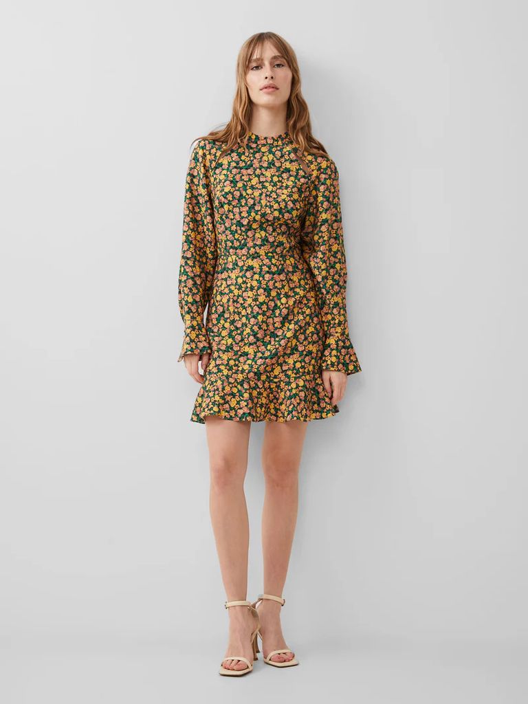 French Connection Aleezia Flavia Textured Mini Dress