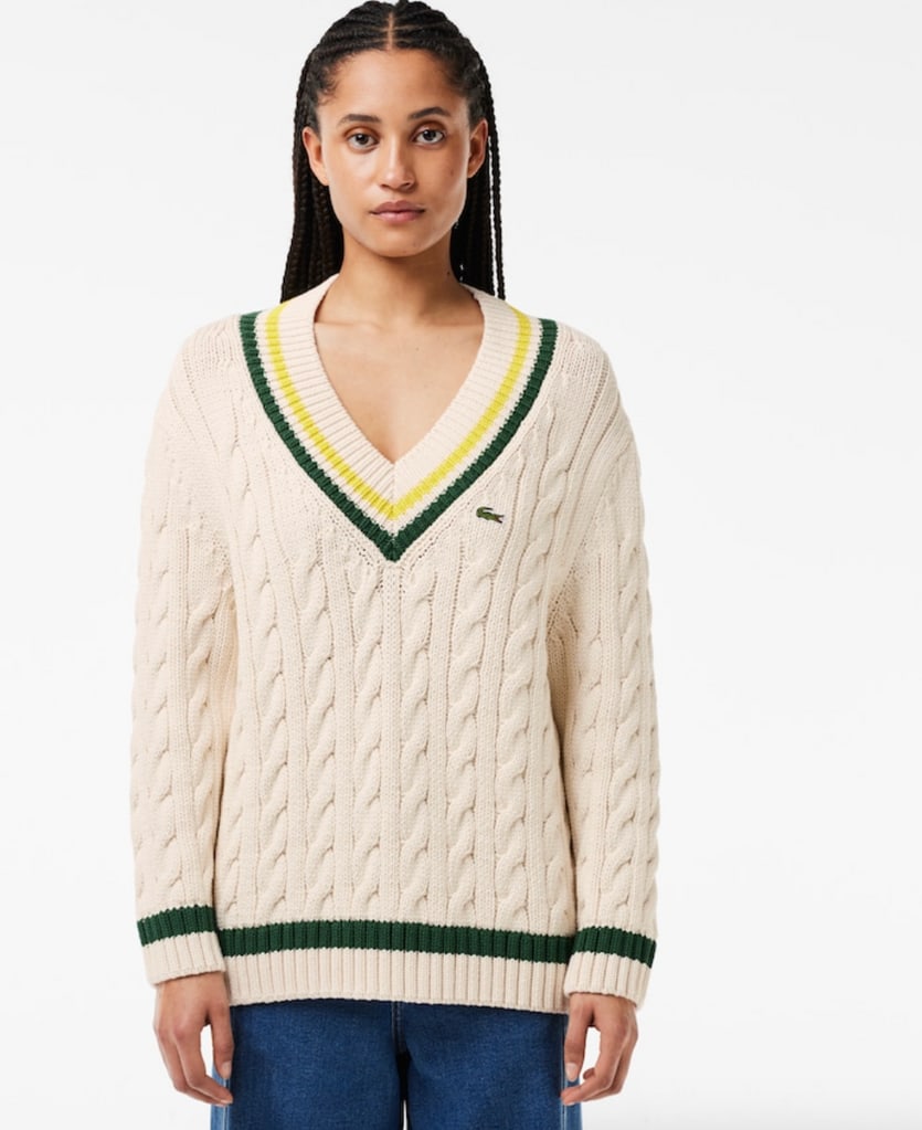 Lacoste V Neck Jumper