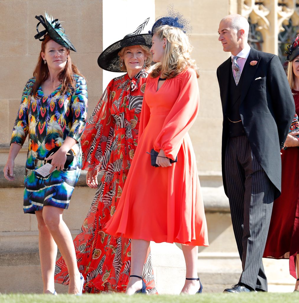 Lady Tamara van Cutsem, Natalia Grosvenor, Duchess of Westminster, Lady Viola Grosvenor and Edward van Cutsem