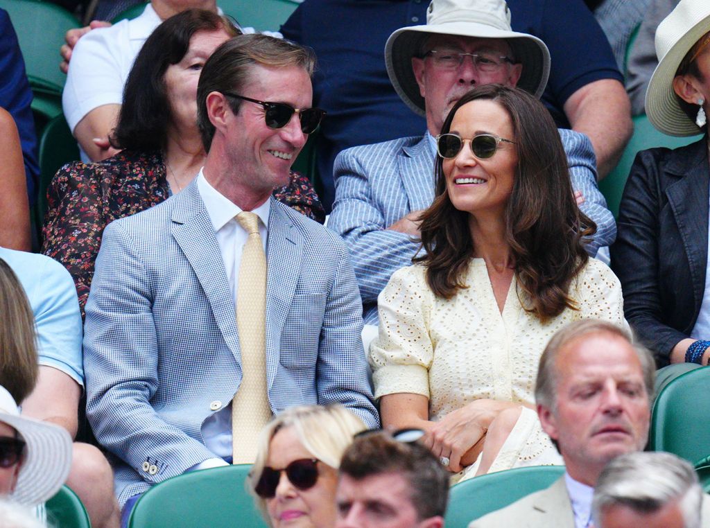 pippa middleton with husband james at wimbledon