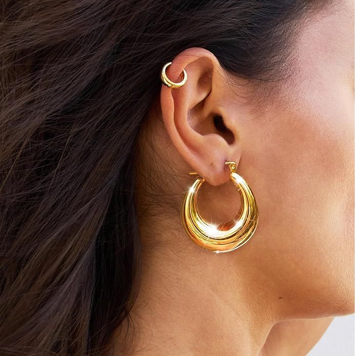 Amazon Gold Hoops