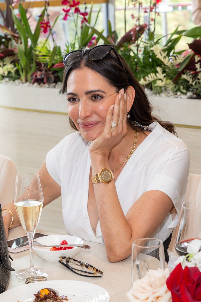 Lauren Silverman enjoying lunch at Emirates Suite in Wimbledon 