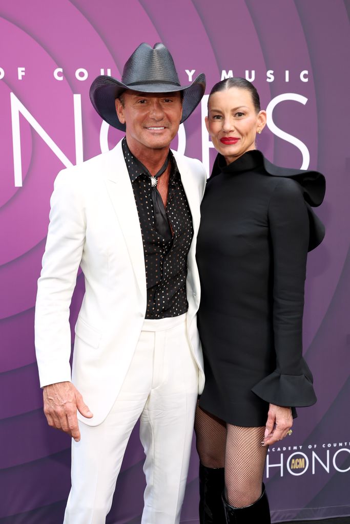 Tim McGraw and Faith Hill attend the 16th Annual Academy of Country Music Honors at Ryman Auditorium on August 23, 2023 in Nashville, Tennessee.