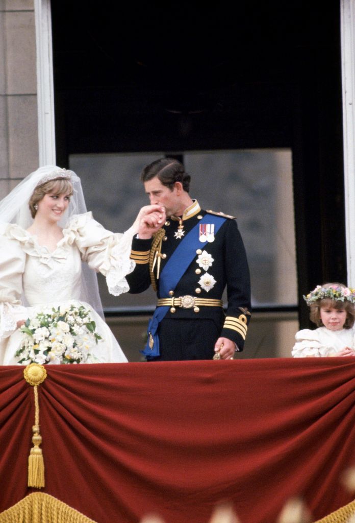 A six-year-old Catherine at her godfather's wedding