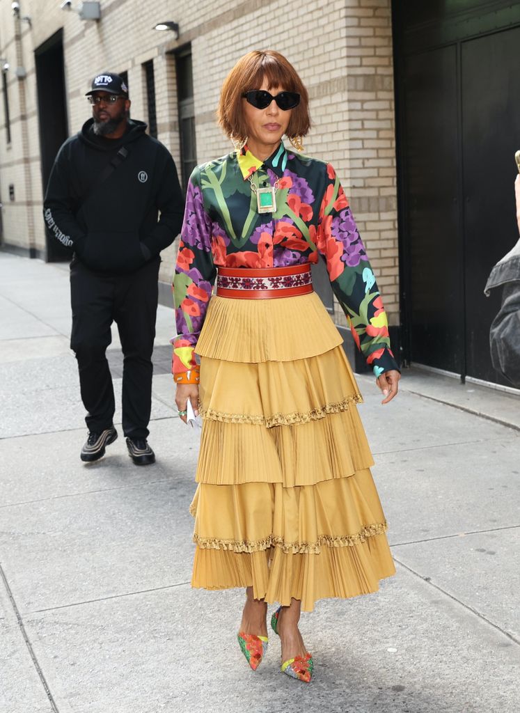 Nicole Ari Parker is seen on the set of "And Just Like That" on May 30, 2024 in New York City. 