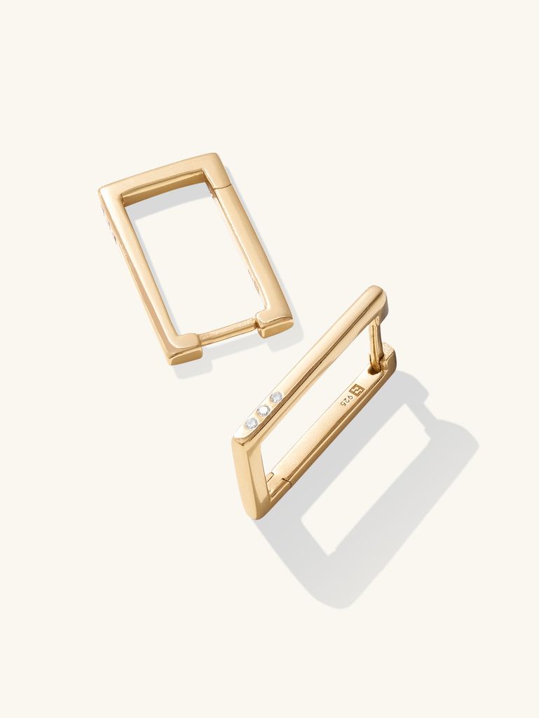 diamond rectangle hoops