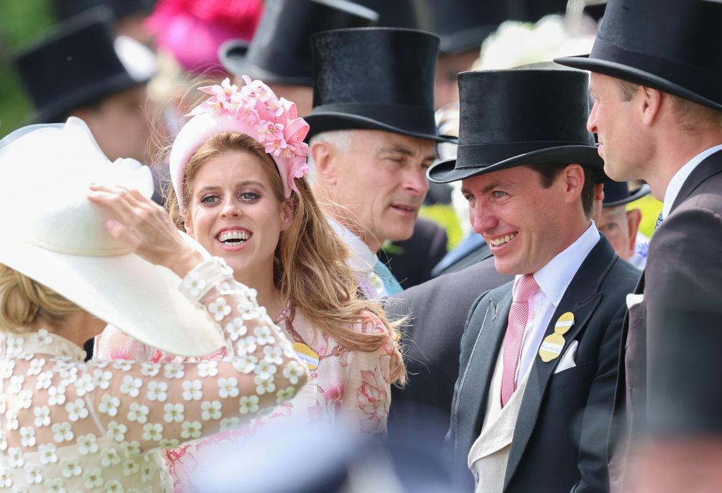 Princess Beatrice of York and Edoardo Mapelli Mozzi smile