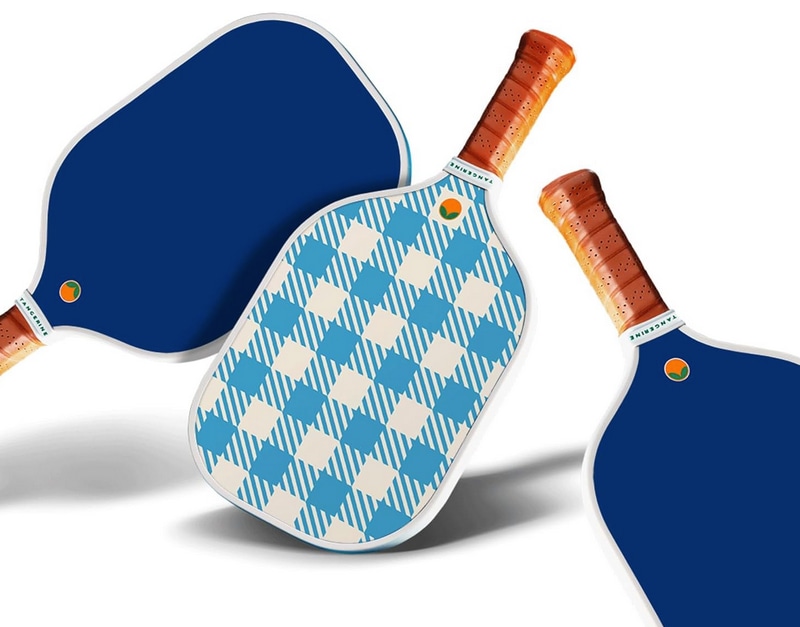 tangerine pickle ball paddle.