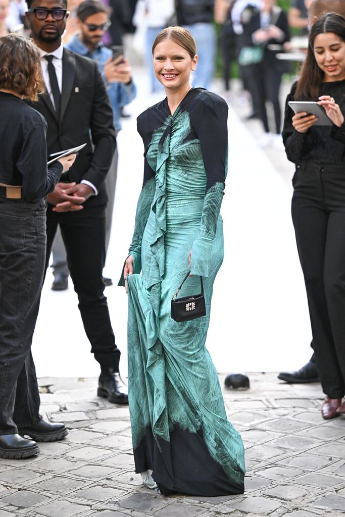 PARIS, FRANCE - SEPTEMBER 29: Camille Razat attends the Victoria Beckham Womenswear Spring/Summer 2024 show as part of Paris Fashion Week  on September 29, 2023 in Paris, France. (Photo by Stephane Cardinale - Corbis/Corbis via Getty Images)